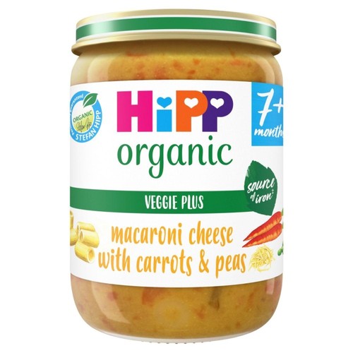 HiPP Organic Macaroni Cheese with Carrots & Peas Baby Food 7+ months thumbnail 2