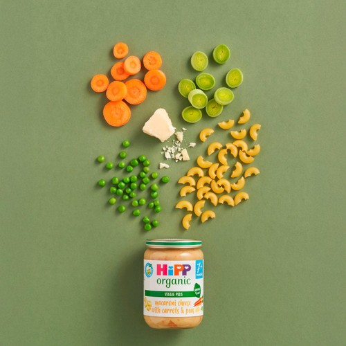 HiPP Organic Macaroni Cheese with Carrots & Peas Baby Food 7+ months thumbnail 4