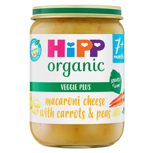 HiPP Organic Macaroni Cheese with Carrots & Peas Baby Food 7+ months