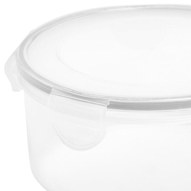 M&S Round Clip Storage Containers, Grey thumbnail 3