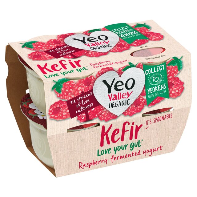 Yeo Valley Organic Raspberry Kefir Yogurt thumbnail 3
