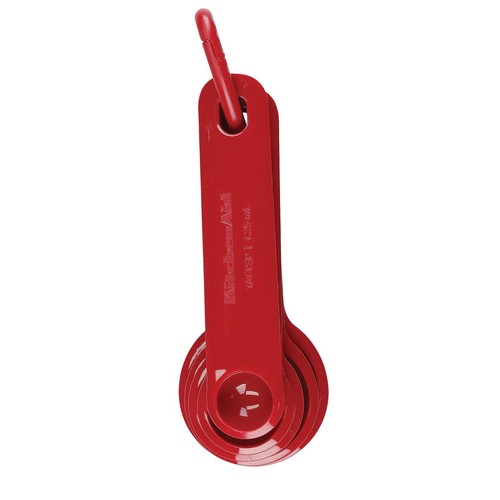 KitchenAid Universal Measuring Spoon Set, Red thumbnail 2