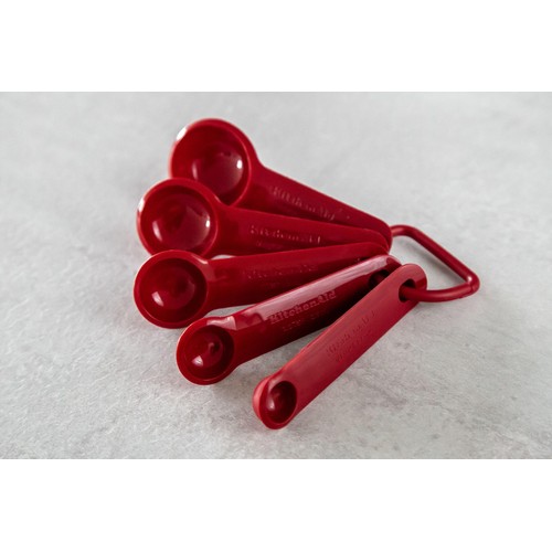 KitchenAid Universal Measuring Spoon Set, Red thumbnail 4