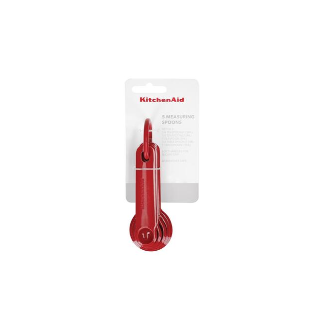 KitchenAid Universal Measuring Spoon Set, Red thumbnail 3