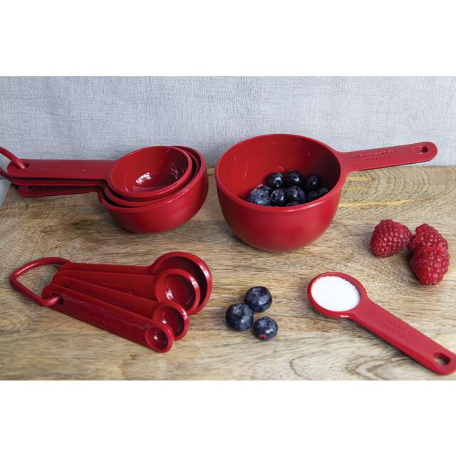 KitchenAid Universal Measuring Spoon Set, Red thumbnail 5