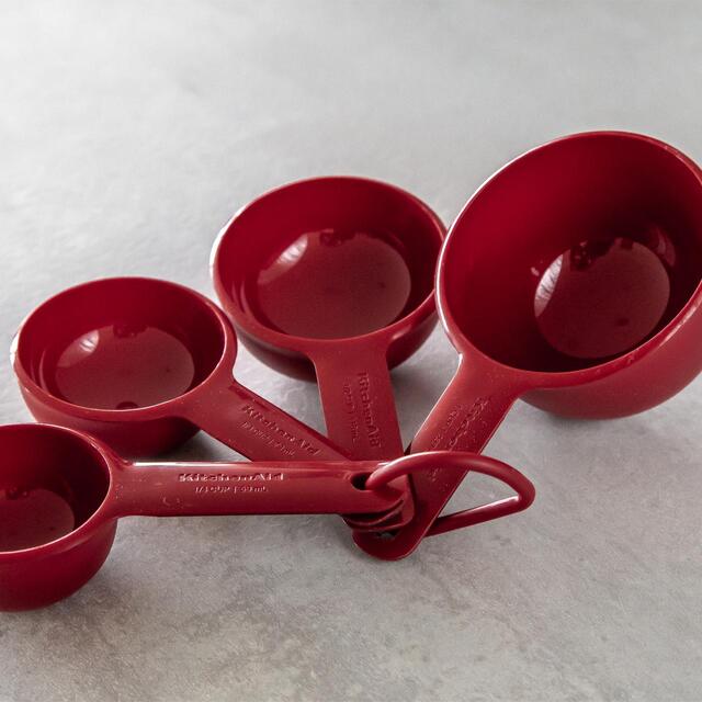 KitchenAid Universal Measuring Cup Set, Red thumbnail 3