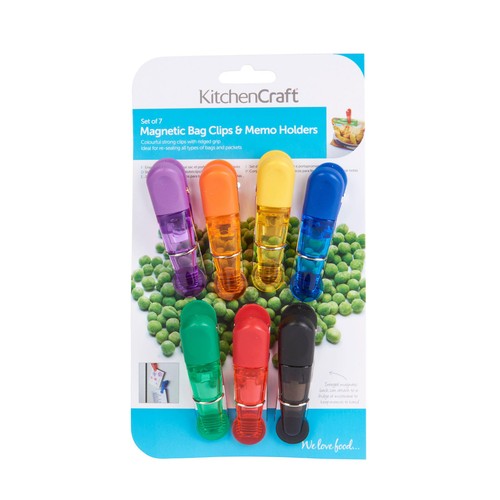 KitchenCraft Magnetic Bag Craft Clips thumbnail 2