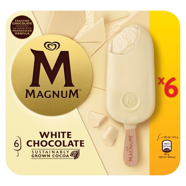 Magnum White Chocolate Ice Cream Sticks thumbnail 2