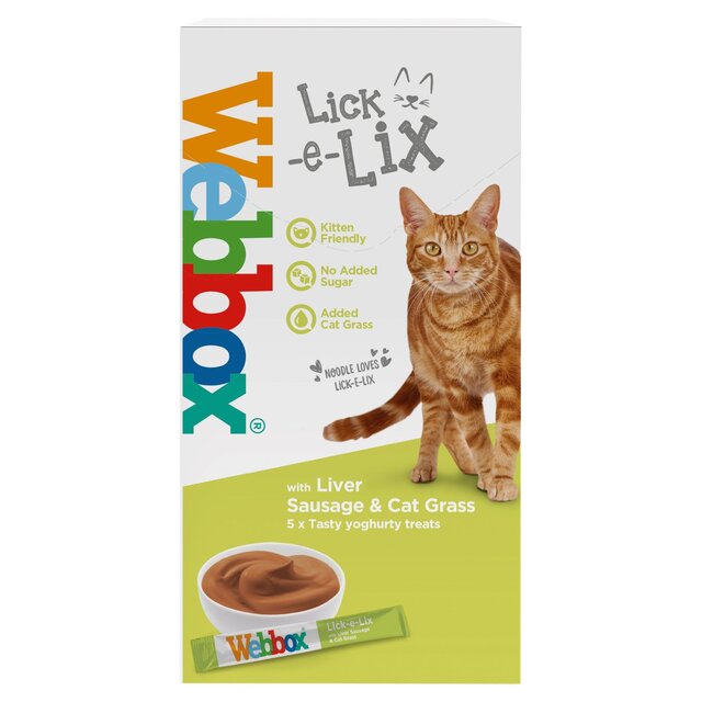 Webbox Lick-e-Lix Liver with Cat Grass Cat Treat thumbnail 2