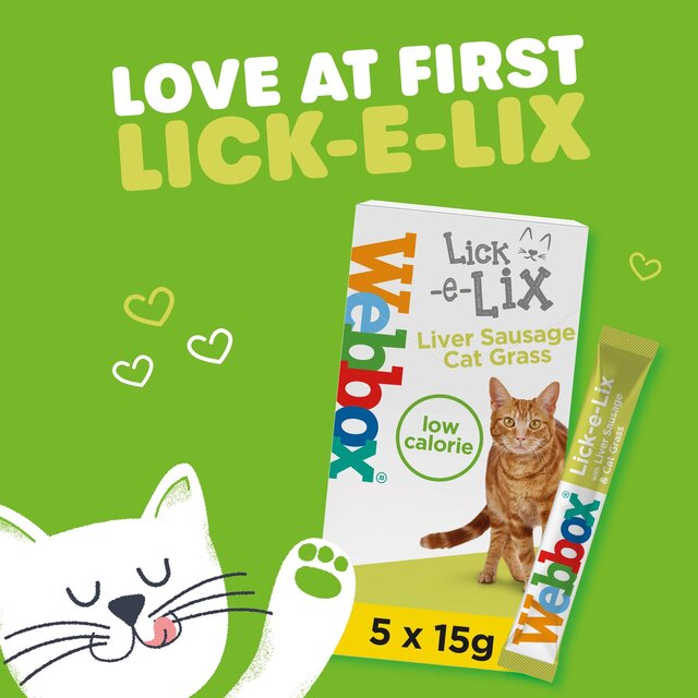 Webbox Lick-e-Lix Liver with Cat Grass Cat Treat thumbnail 5