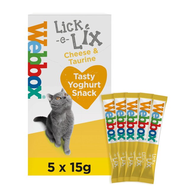 Webbox Lick-e-Lix Cheese with Taurine Cat Treat