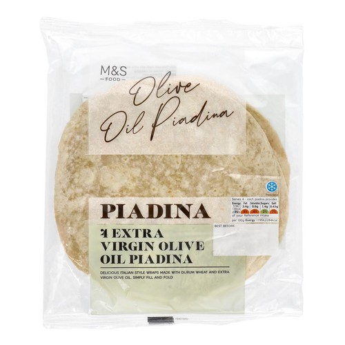 M&S 4 Extra Virgin Olive Oil Piadina