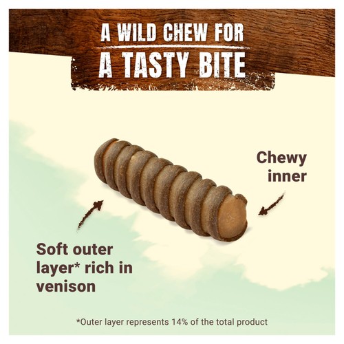 Adventuros Wild Chew Venison Large Dog Treats thumbnail 6