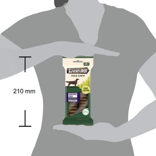 Adventuros Wild Chew Venison Medium Dog Treats thumbnail 10
