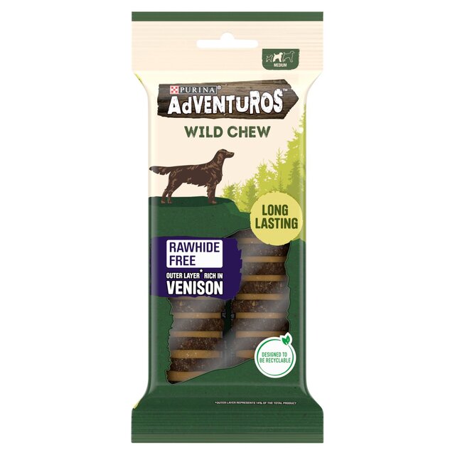 Adventuros Wild Chew Venison Medium Dog Treats thumbnail 2