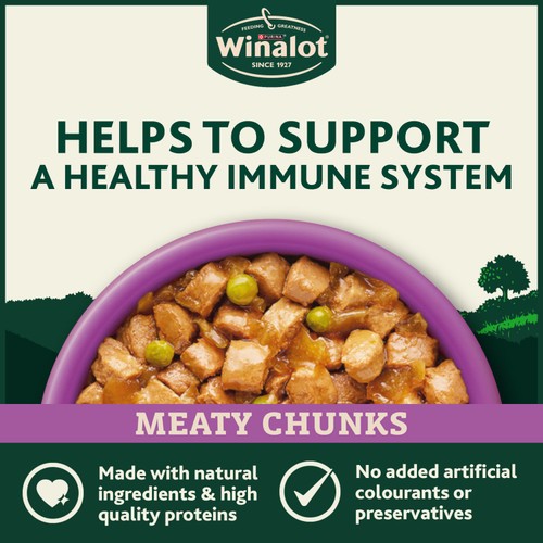 Winalot Meaty Chunks Mixed in Jelly Wet Dog Foody thumbnail 2