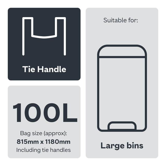 Ocado Large Black Extra Strong Refuse Sacks thumbnail 3