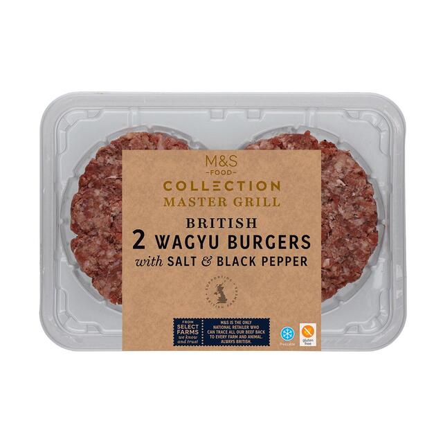 M&S Collection Master Grill 2 Wagyu Burgers