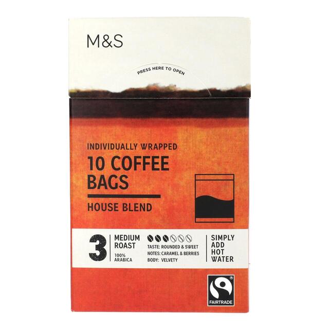 M&S Individually Wrapped House Blend Coffee Bags thumbnail 2