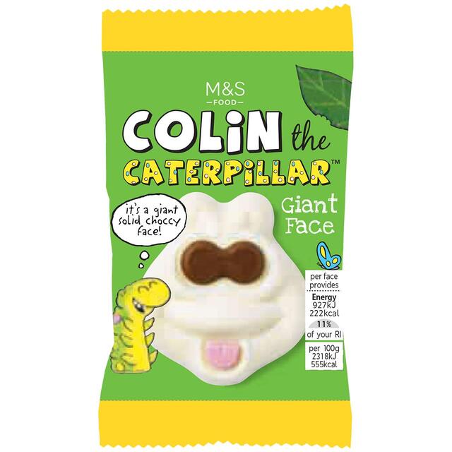 M&S Colin the Caterpillar Giant Chocolate Face