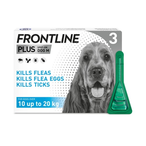 FRONTLINE Plus Flea & Tick Treatment Medium Dog 10-20kg thumbnail 2