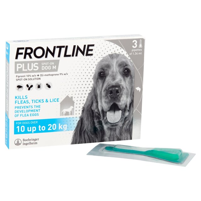FRONTLINE Plus Flea & Tick Treatment Medium Dog 10-20kg thumbnail 3