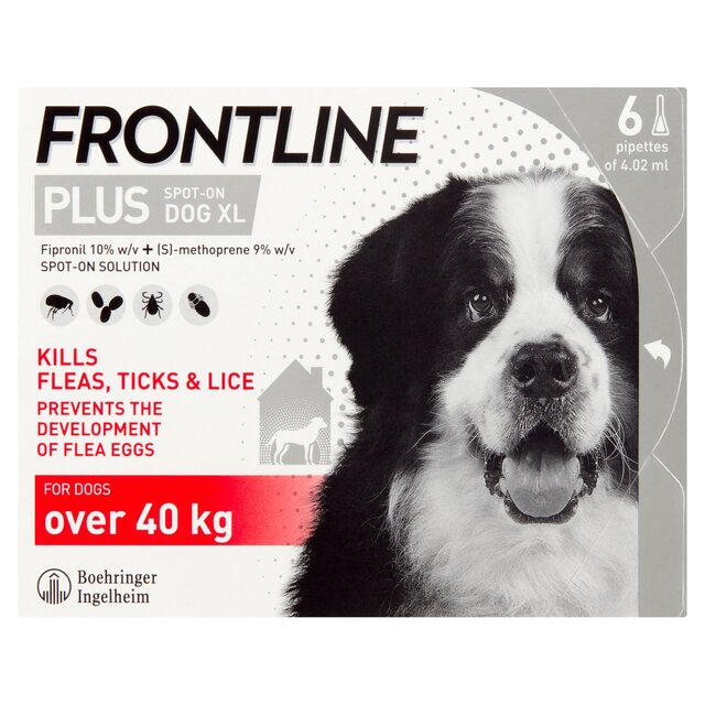 FRONTLINE Plus Flea & Tick Treatment XL Dog 40-60kg thumbnail 3