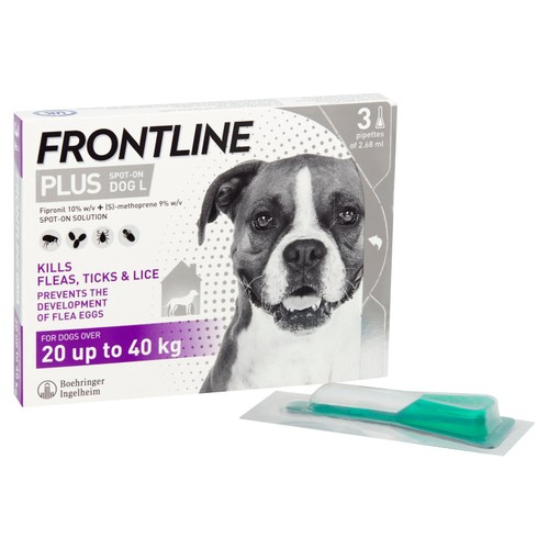 FRONTLINE Plus Flea & Tick Treatment Large Dog 20-40kg thumbnail 3