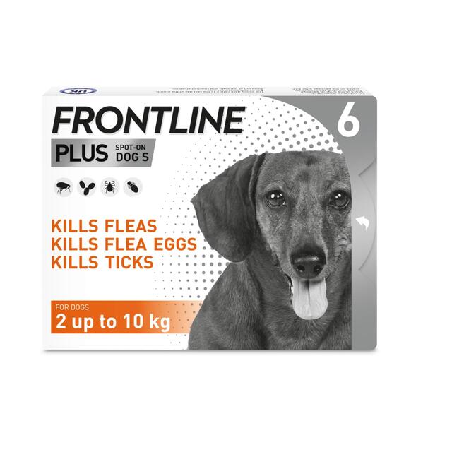 FRONTLINE Plus Flea & Tick Treatment Small Dog 2-10kg