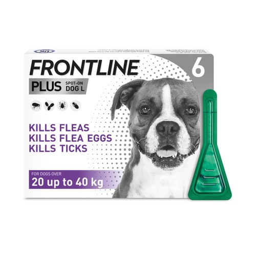 FRONTLINE Plus Flea & Tick Treatment Large Dog 20-40kg thumbnail 2