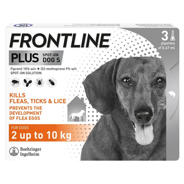 FRONTLINE Plus Flea & Tick Treatment Small Dog 2-10kg
