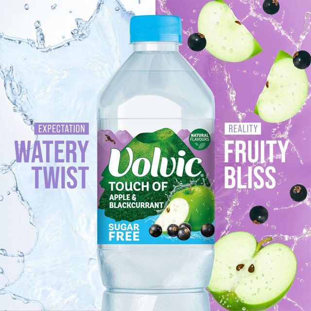 Volvic Touch of Fruit Apple & Blackcurrant Sugar Free Still Flavoured Water thumbnail 3