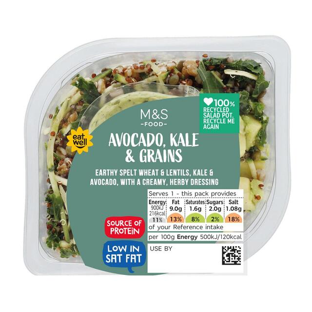M&S Avocado, Kale & Grains Salad thumbnail 2