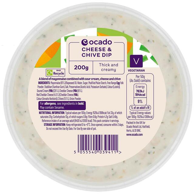 Ocado Cheese & Chive Dip thumbnail 2