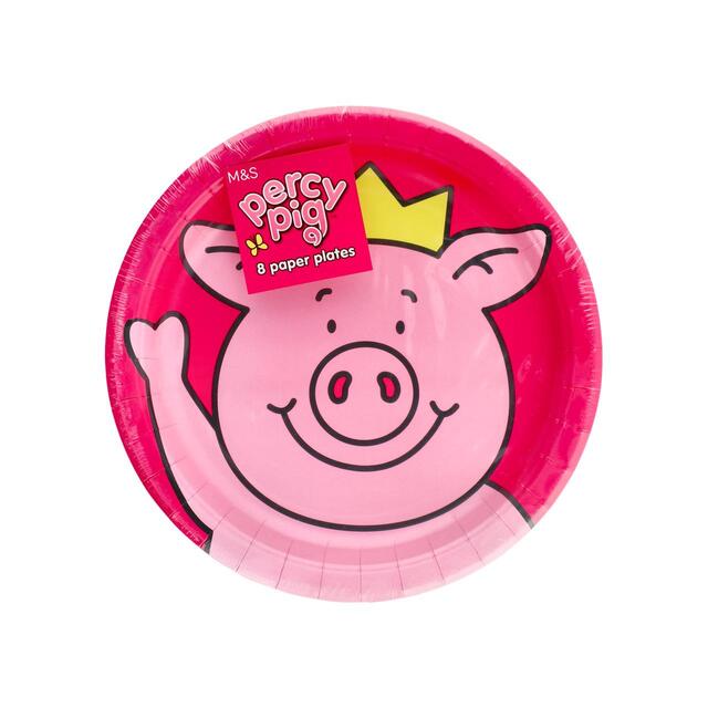 M&S Percy Pig Paper Party Plates