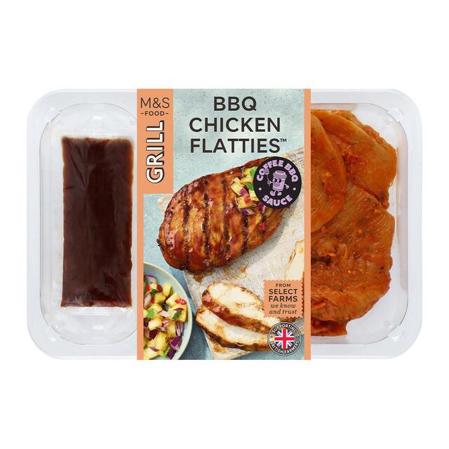 M&S Grill BBQ Chicken Flatties with Coffee BBQ Sauce