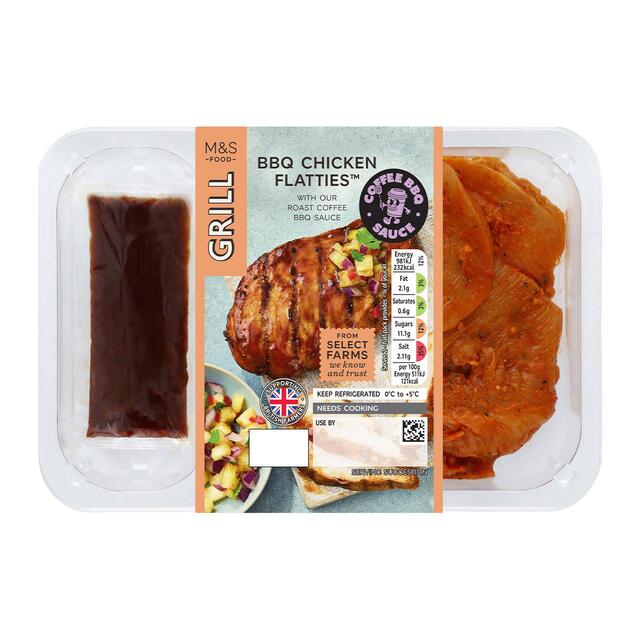 M&S Grill BBQ Chicken Flatties with Coffee BBQ Sauce thumbnail 2