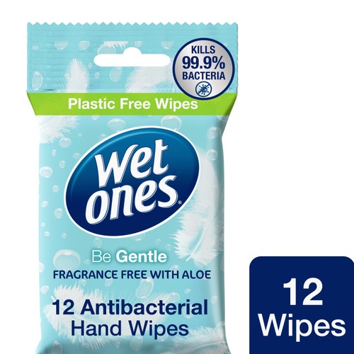 Wet Ones Be Gentle Biodegradeable Antibacterial Wipes