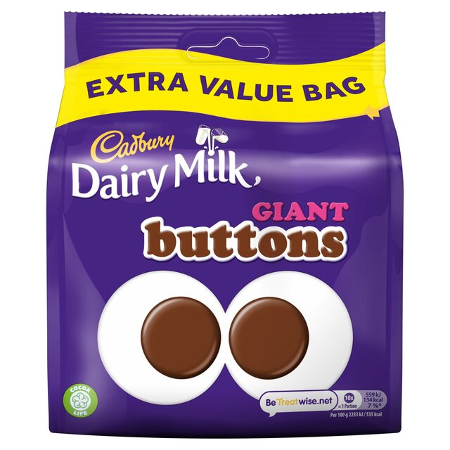 Cadbury Dairy Milk Giant Buttons Chocolate Bag thumbnail 2
