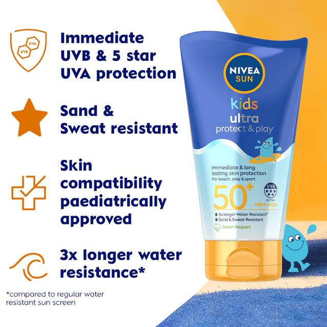 NIVEA SUN Kids Protect & Play Ultra SPF 50+ Sun Cream thumbnail 3