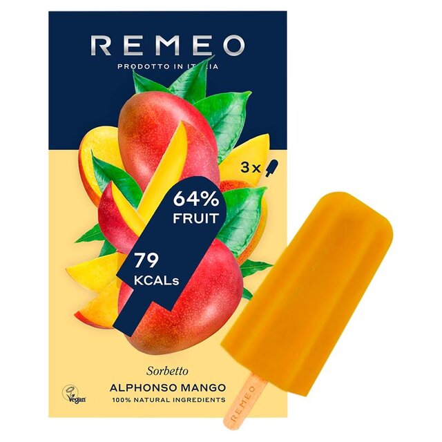 Remeo Gelato Alphonso Mango Sorbet Lolly thumbnail 2