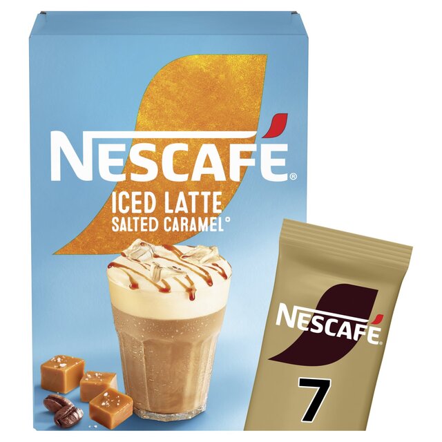 Nescafe Iced Latte Salted Caramel Instant Coffee 7 Sachets