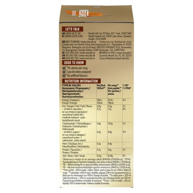 Nescafe Toffee Nut Latte Instant Coffee 8 Sachets thumbnail 5