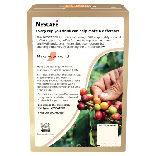 Nescafe Caramel Latte Instant Coffee 7 Sachets thumbnail 3