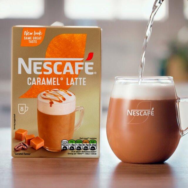 Nescafe Caramel Latte Instant Coffee 7 Sachets thumbnail 5