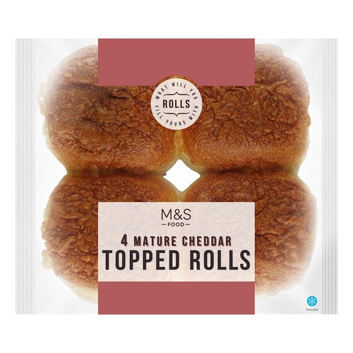 M&S Mature Cheddar Topped Rolls