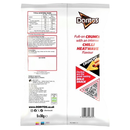 Doritos Chilli Heatwave Tortilla Chips Multipack Crisps thumbnail 8