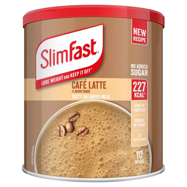 SlimFast Cafe Latte Meal Shake Powder 10 Meals