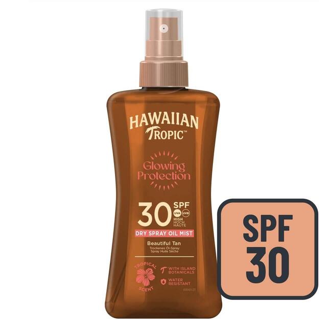 Hawaiian Tropic Protective SPF 30 Dry Oil Sunscreen Spray