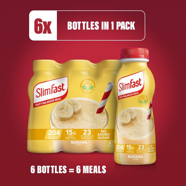 SlimFast Banana Milkshake Multipack thumbnail 6